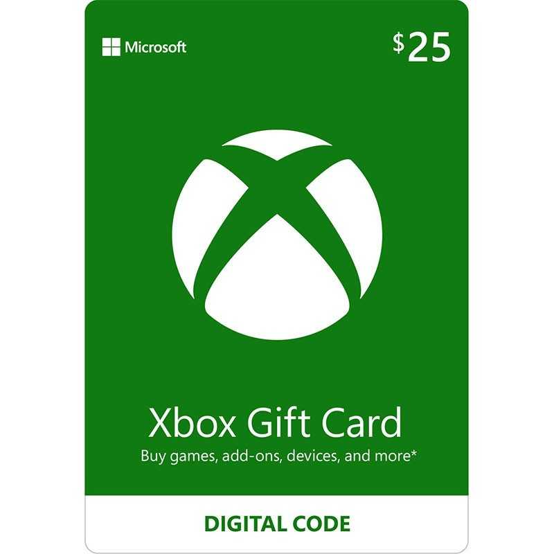 Carte Xbox Live Gift Cards USA 25$ Dollar