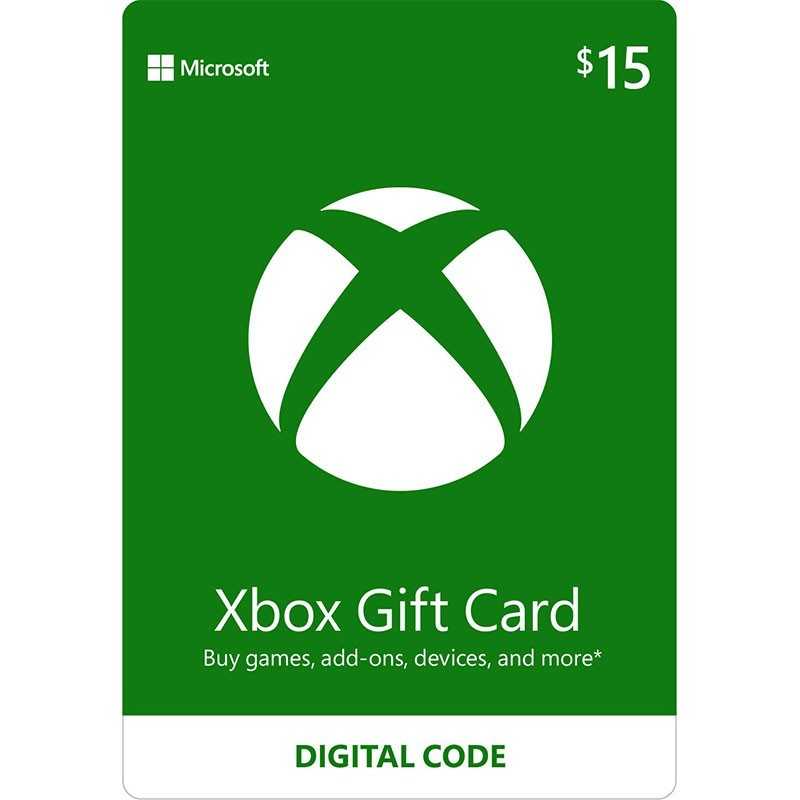 Carte Xbox Live Gift Cards CAD 15$ Dollar