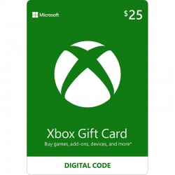 Carte Xbox Live Gift Cards CAD 25$ Dollar