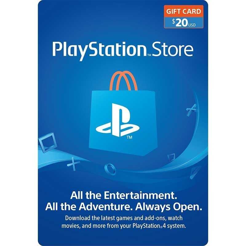 Playstation Network Card PSN Key 20 Dollar USA