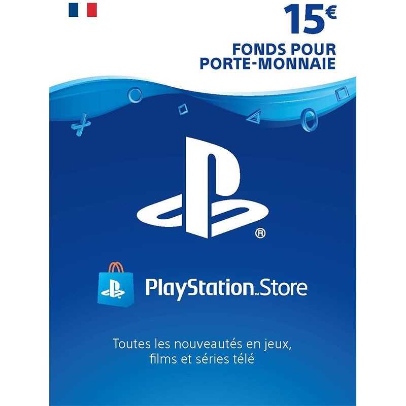 Playstation Network Card PSN Key 15 Euro FR