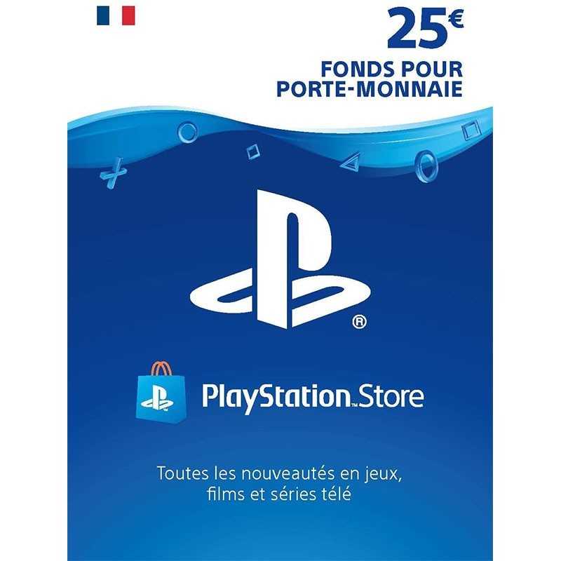 Playstation Network Card PSN Key 25 Euro FR