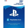 Carte Playstation PSN 25 Euros FR