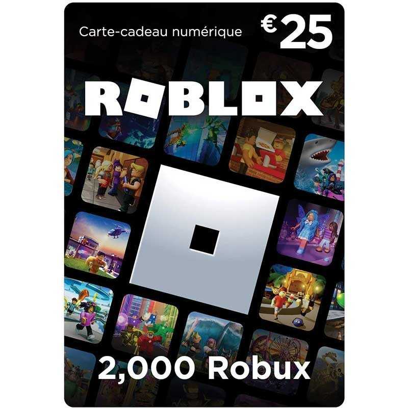 Carte Cadeau Roblox Gift Card $25 Dollar
