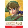 Carte Nintendo eShop Gift Card $50 Dollar USA