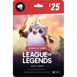 Carte-League-Of-Legends-Gift-Cards-$25 Dollar
