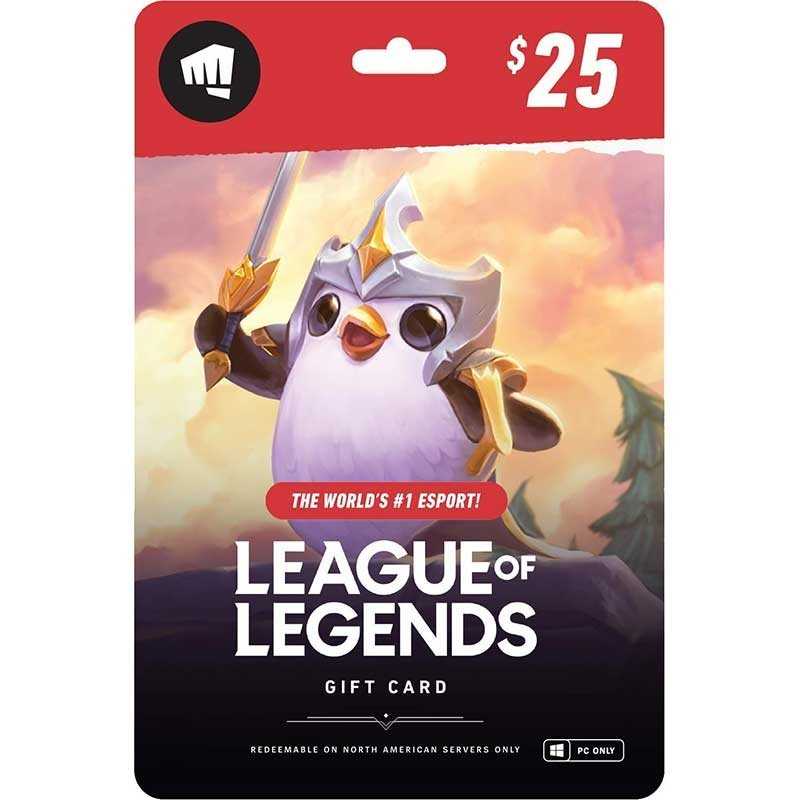 Carte-League-Of-Legends-Gift-Cards-$25 Dollar