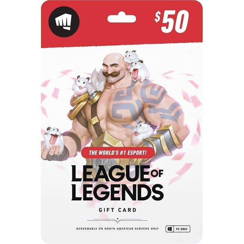 Carte Cadeau League of Legends 50$ Dollars